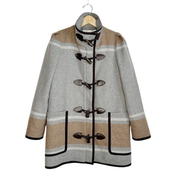 VERONICA BEARD Flint Toggle Twill Dickey Wool Coat - Picture 3 of 8